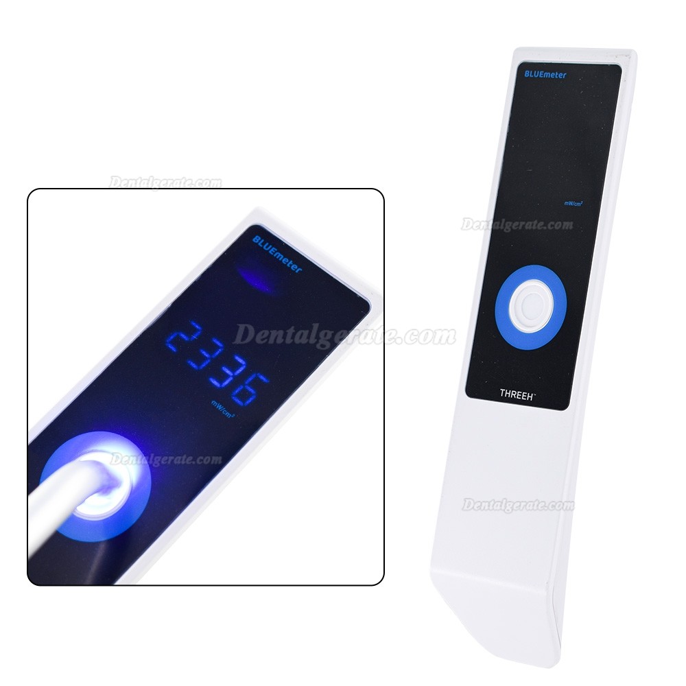 THREEH BLUEmeter Dental Polymerisationslichtmessger&auml;t Led Radiometer 50-3600 mW/cm&sup2;